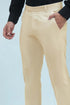 Veshbhoshaa Bluebird Men'S Cream Formal Trousers